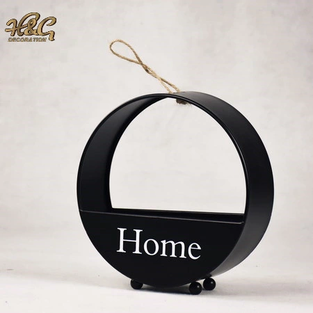 Round Metal Planter Indoor Hanging Flower Pot