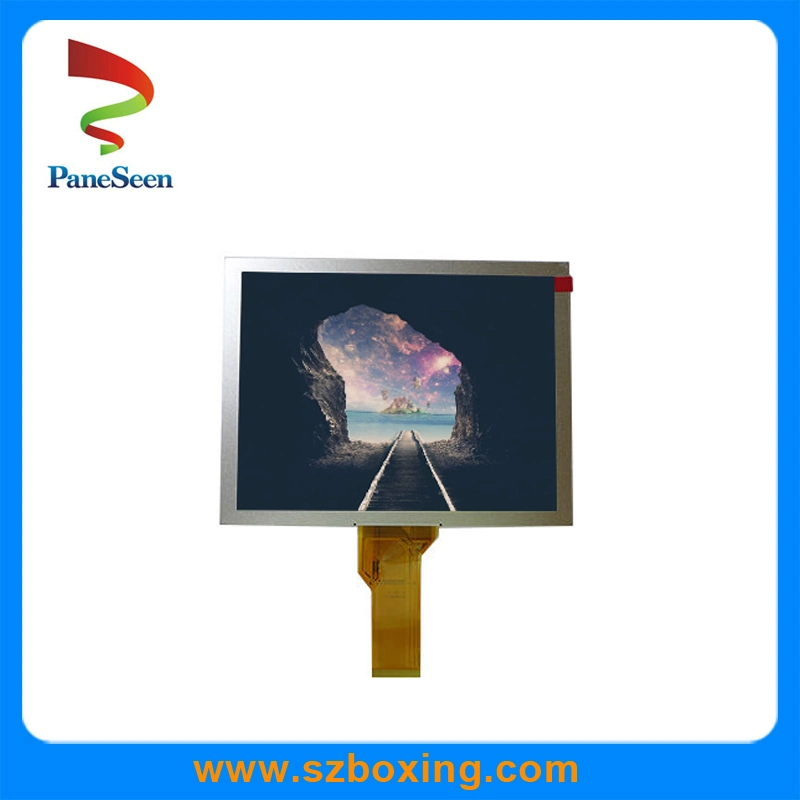 8 Inch LCD Display Screen with RGB Interface, Touch Option for Medical Application