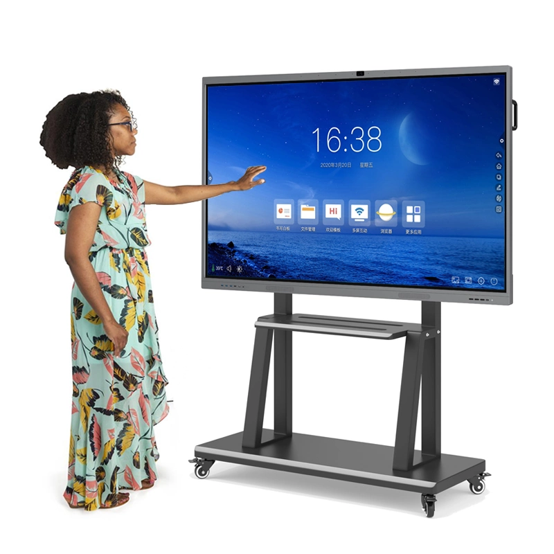 Pantalla táctil ir capacitiva de Anti Glare Android Network Multi Points Pantallas interactivas de Smart Board para el aula