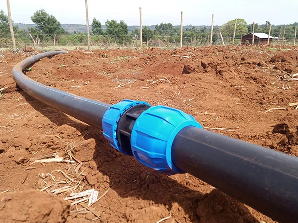 10"/12" noir de l'étang de la crevette de tuyaux en plastique du tuyau de l'eau PE80 PE100