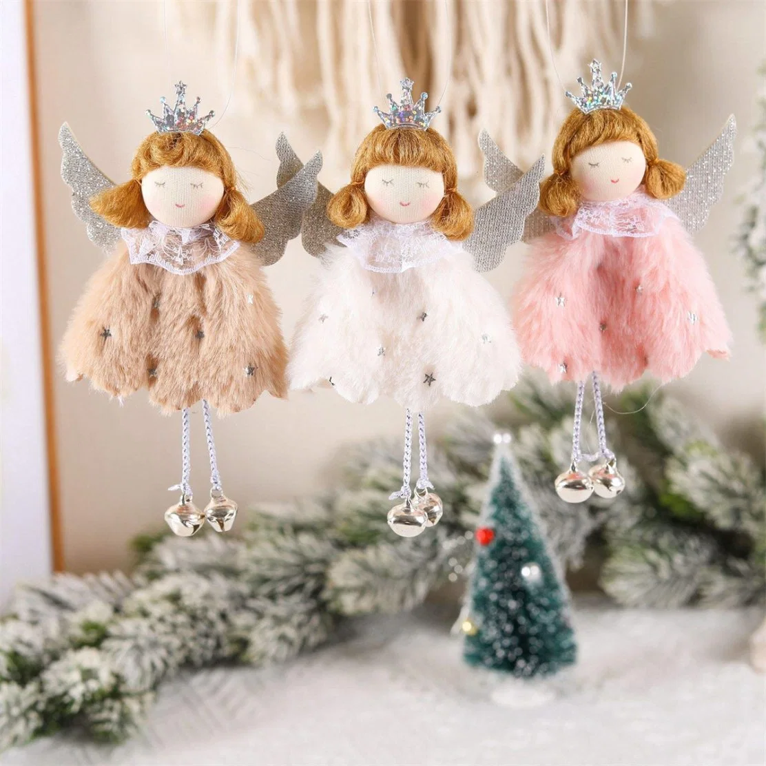 Angel Doll Christmas Tree Pendant Ornaments Xmas Gifts Hanging Decorations Party Supplies