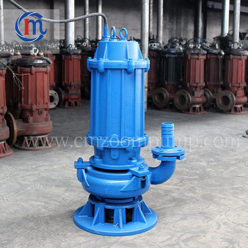 Non-Clogging Submersible Dirty Waste Water Drainage Pump Vertical Stainless Steel Sludge Centrifugal Pump Wq Submersible Cutter Grinder Mining Sewage Pump