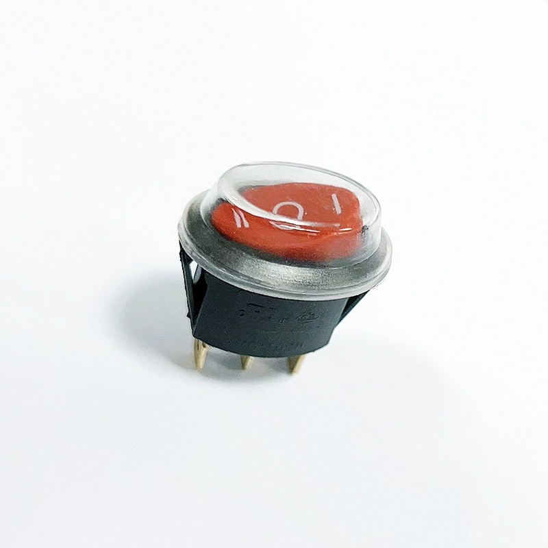 Red Button 3 Positions on-off-on Rocker Switch for Extension Socket