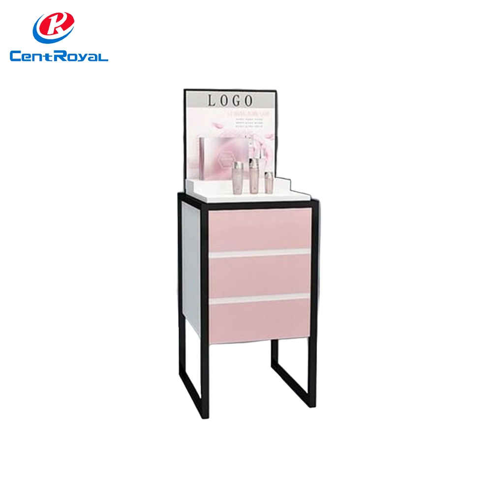 Metal Oil Shampoo Acrylic Nail Polish Lipstick Cosmetic Makeup Display Cabinet Exhibition Shower Gel Display Soap Retail Store Floor Stand Promotion Display