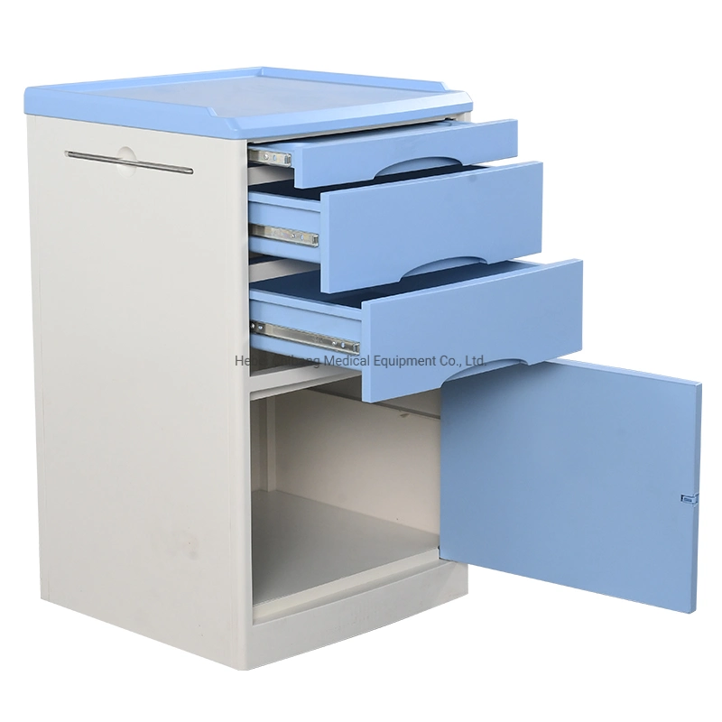 Hospital Furniture Lightweight Hospital Bedside Locker for South American Hospital Nursing