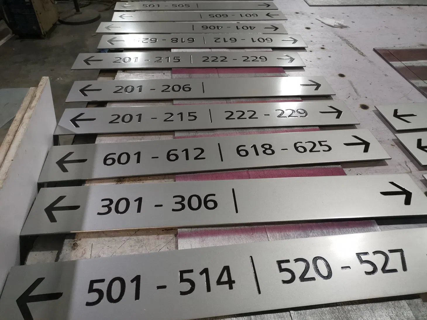 Room Number Etching Sign Board 3D Hotel Signage