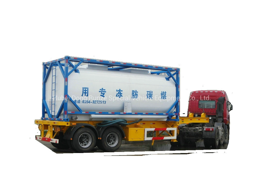 Automotive Antifreeze ISO Tank Container 20FT (Steel Lined Plastic -LLDPE For Storage Ethylene Glycol, Diethylene Glycol Antifreeze)