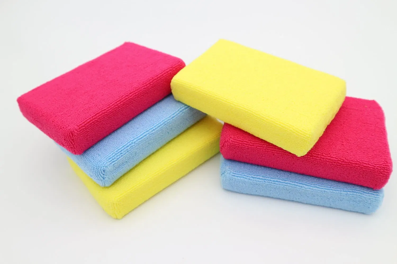 Customized Print Kitchen Cleaning Microfiber Sponge Cloth for Sink Pan Dish and Bowl No Scratch Soft Absorbent Sponge