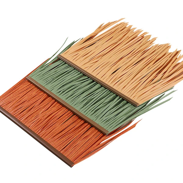 Fireproof PE Synthetic Thatch Landscape Decoration Roofing Sheet