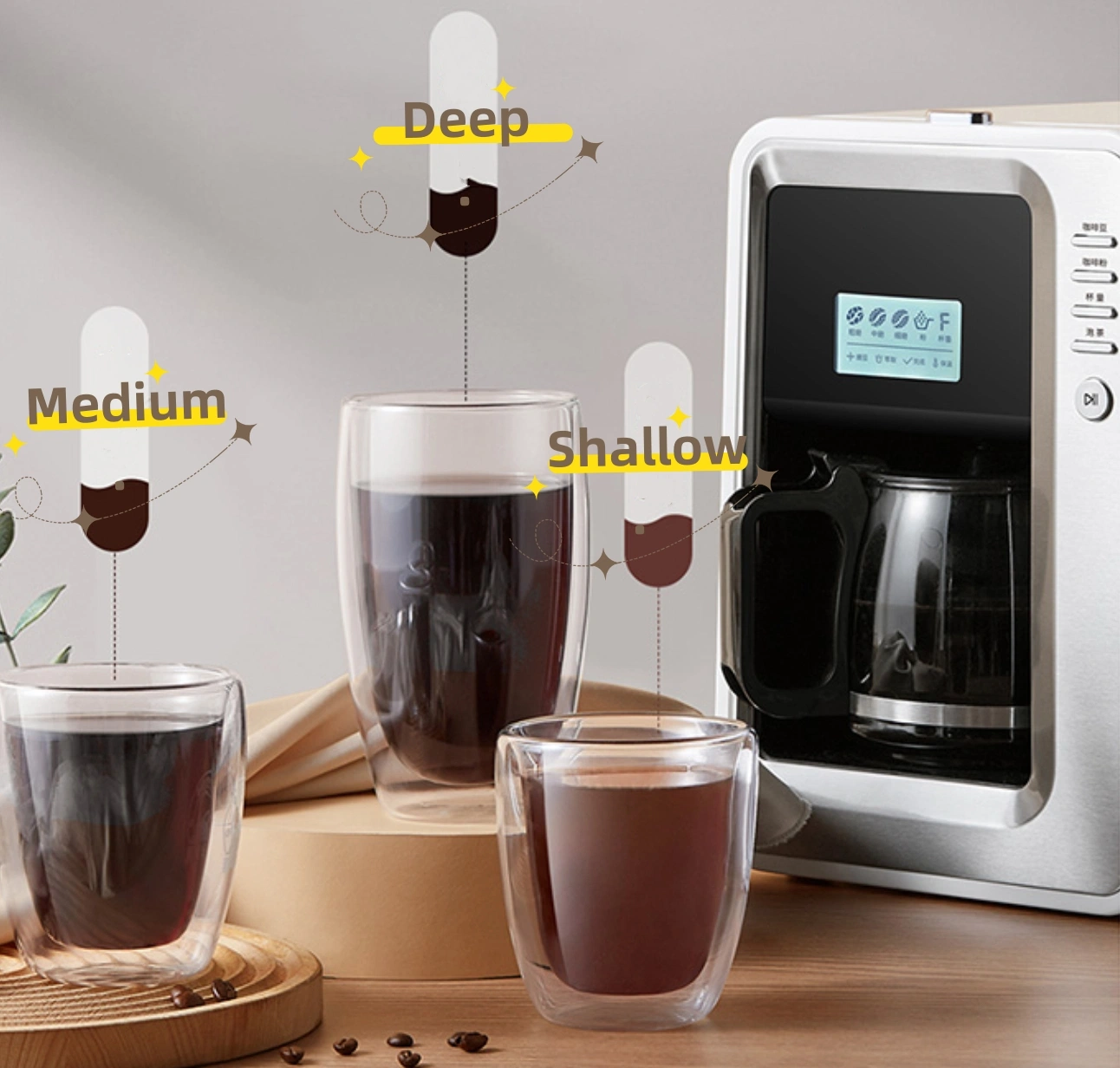 Máquina de café automática de alto desempenho para uso comercial