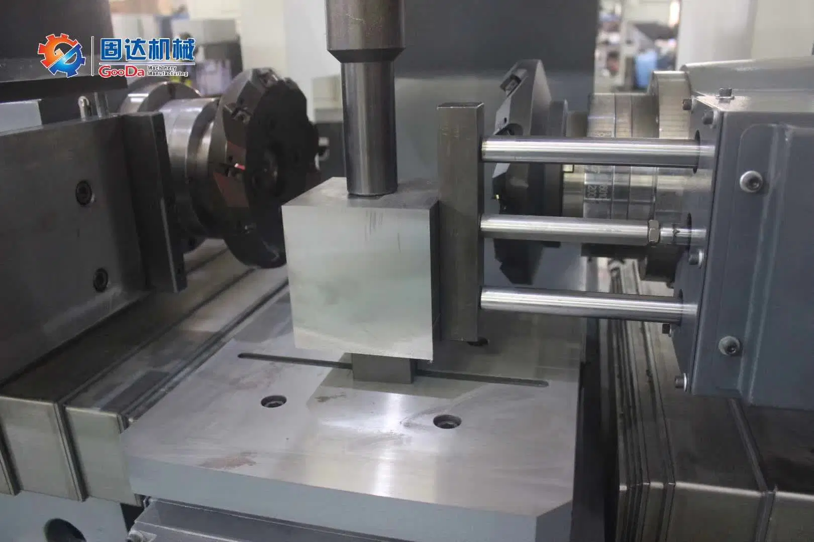 CNC Duplex Milling Machine-Double Sides Milling Machine-Two Spindle Milling Machine-Automatically Rmove Chips-Automatically Measure