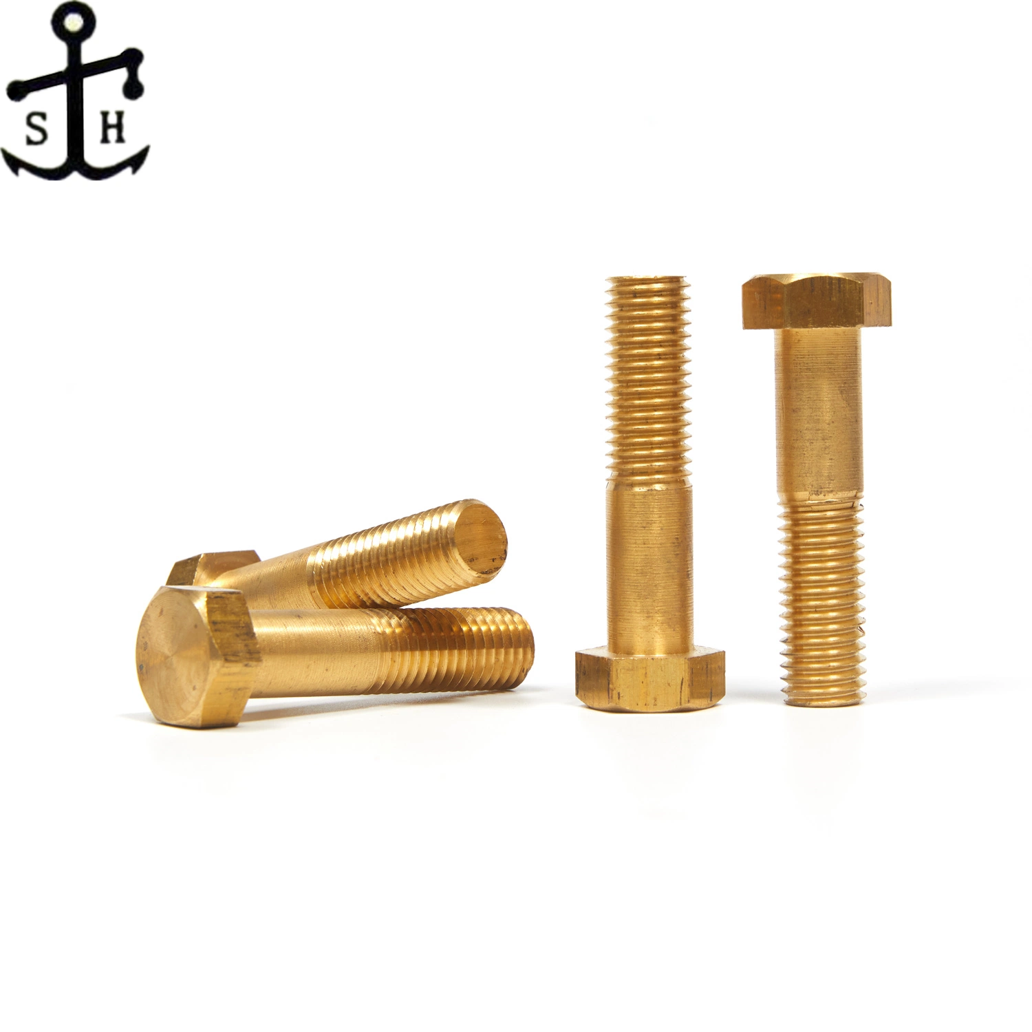 ISO 4014 Hexagon Head Screw Brass Bolts M12 M14 Made in China