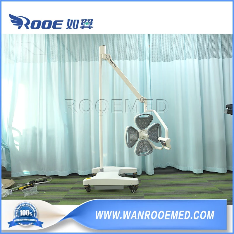 Operating Room Equipment Mobile Floor Standing LED Shadowless Surgical Light with Battery