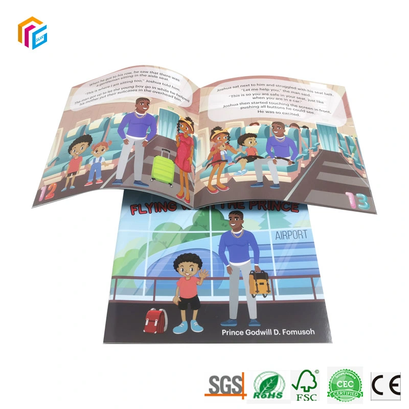 Softcover Saddle Stitch Glossy Full Color Offset Printing Wholesale/Supplier Custom Children Book