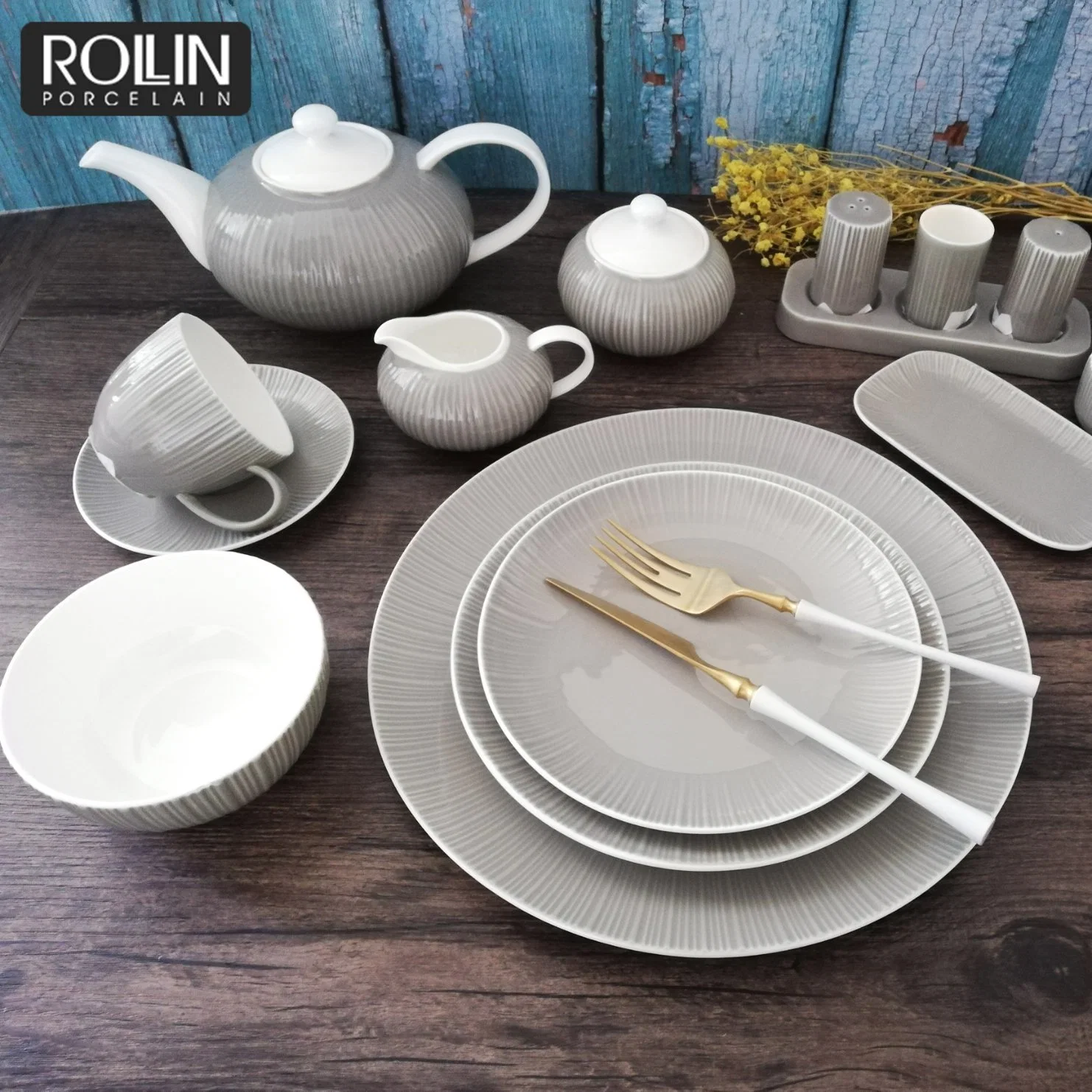 Hot Selling Fine Bone China Tableware Design for Modern Restaurant and Hotel