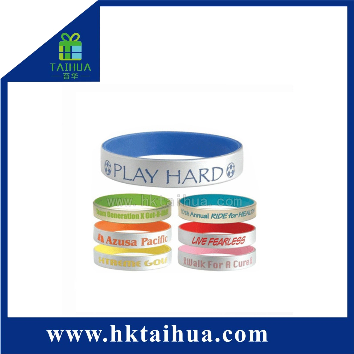 Dual Layer Fashion Silicone Rubber Band