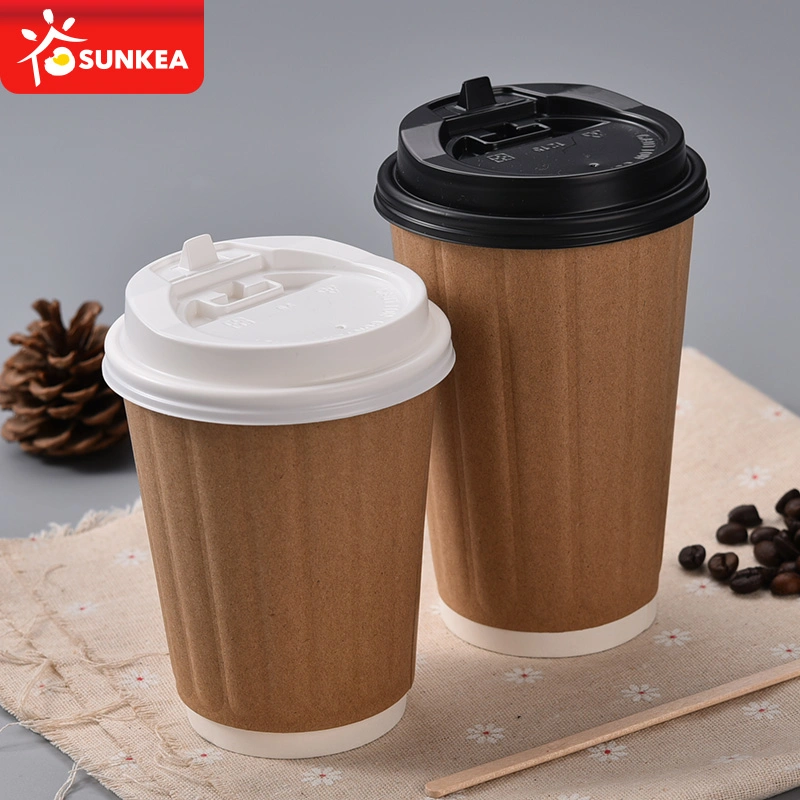 Wholesale/Supplier Eco Friendly Compostable Disposable Double Wall Paper Coffee Cup