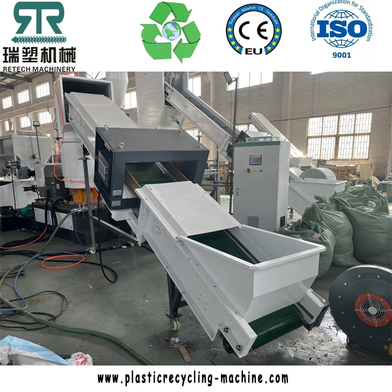 البلاستيك 3 في 1 سحق التدفئة طرد النتوء Smart Pellement نظام جهاز EPS/XPS/Epe/PS Film LDPE/LLDPE/HDPE الرغوة