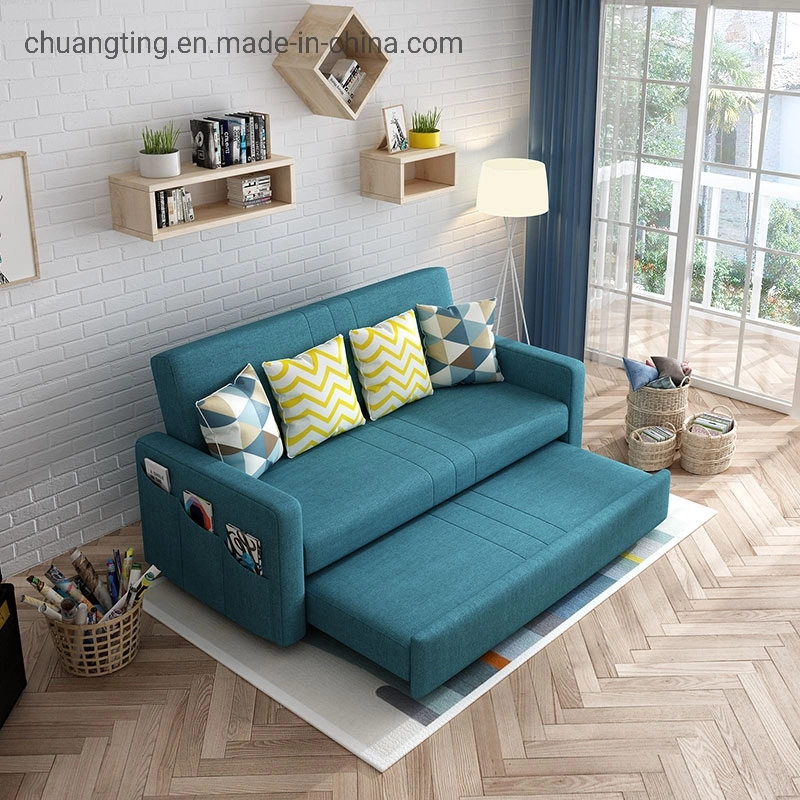 Muti-Purpose Futon Folding Cheap Fabric Pull out Seat Sofa Bed