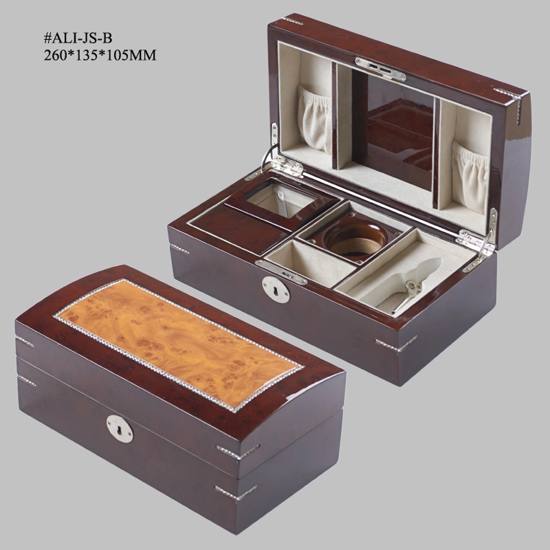 Wooden/Paper/Plastic/Leather/Velvet Factory Jewelry Watch Cosmetic Perfume Gift Packaging Set Storage Box Wholesale.