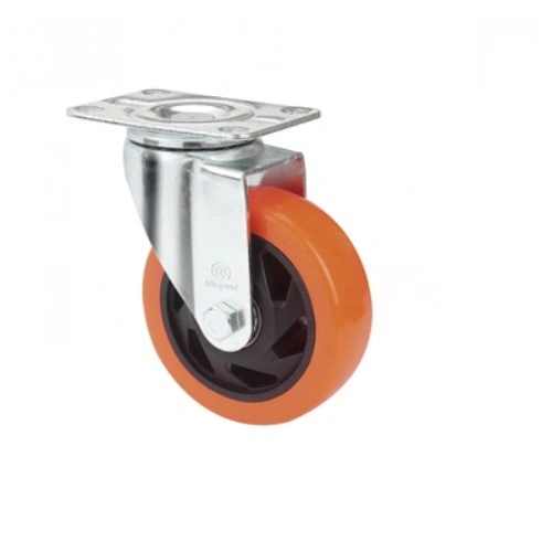 High Quality 3 4 5 Inch Thread Stem Swivel Cart Hotel Trolley Kitchen Themoplatic Rubber Caster Wheels