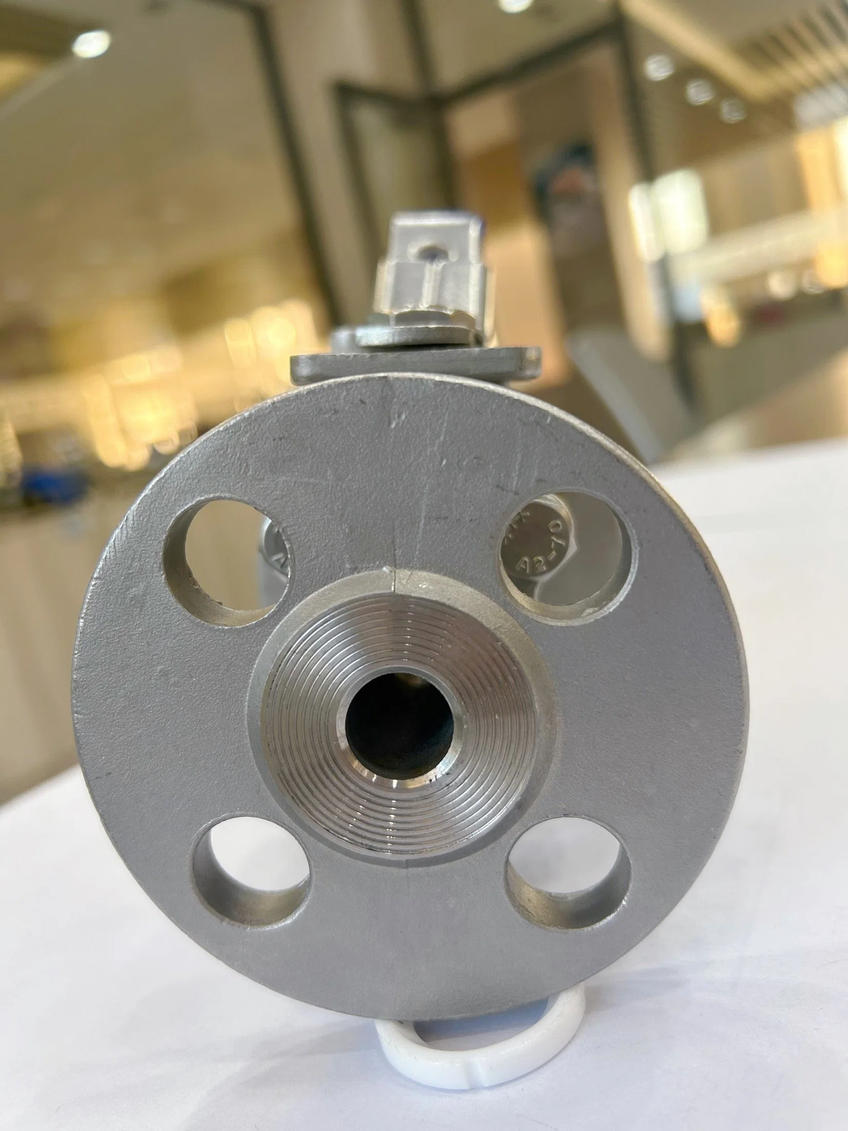 ANSI Class 150 Industrial Flanged Floaing Ball Valve with ISO5211 Mounting Pad Split Body Stainless Steel CF8m CF8 Fire Safe