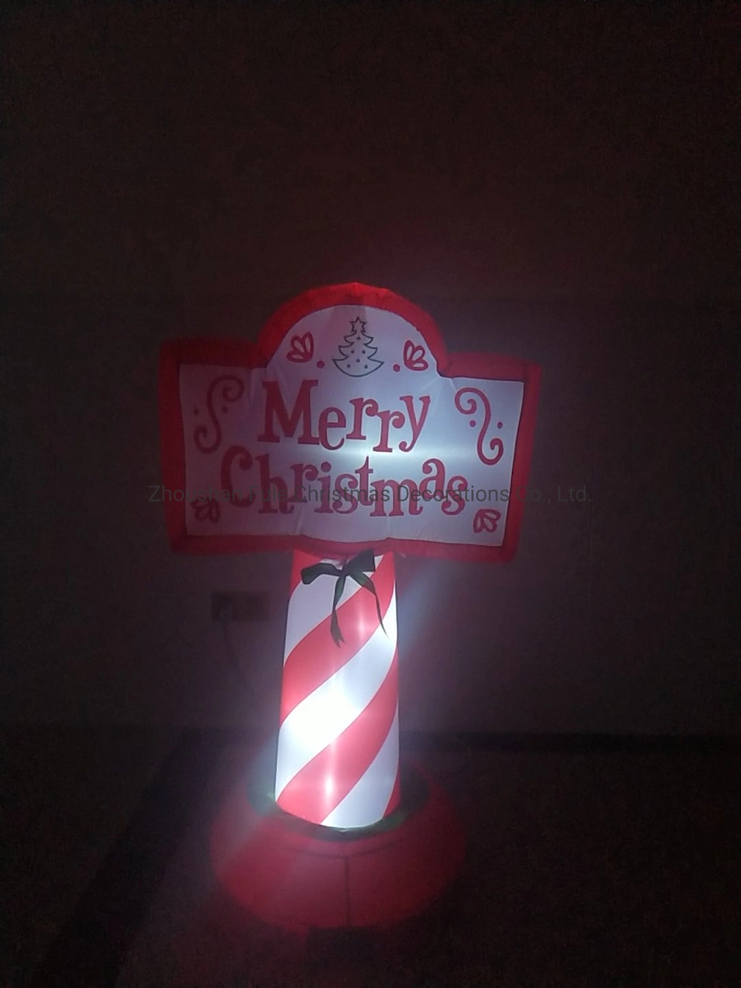 Aufblasbare frohe Weihnachts-Post für Home Decor.