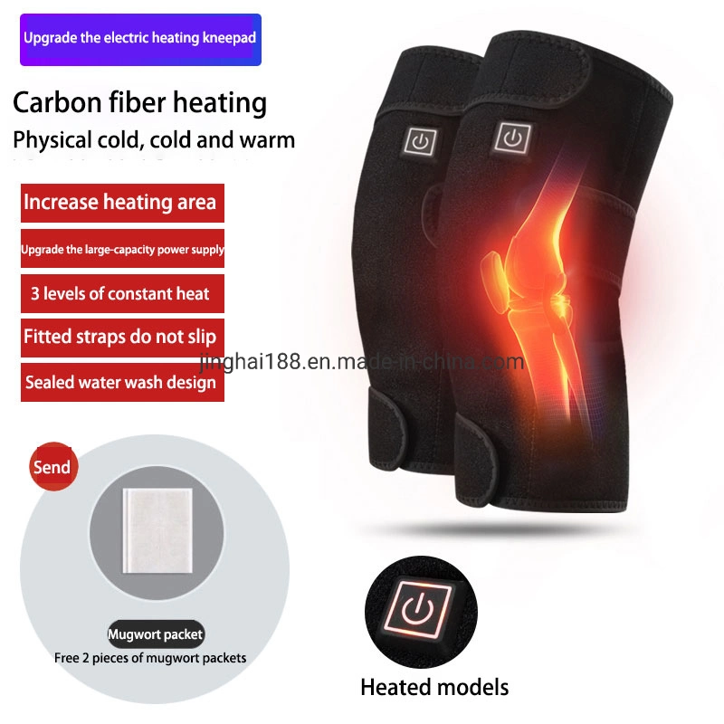 Winter 5V/2A 10000mAh Mobile Power Intelligent Temperature Control Electric Thermal Heating Knee Pad, for Knee Pain Protection Knee Brace