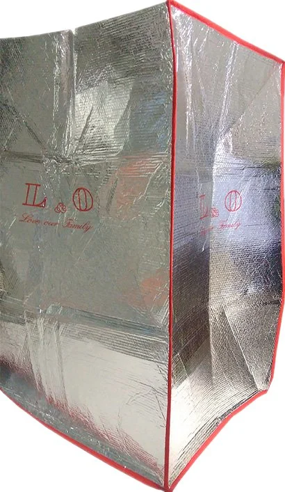 Aluminum Bubble Foil / EPE Foam Container Liner Custom Pallet Cover Insulated Blanket Cold Chain Bag Food Delivery Bag