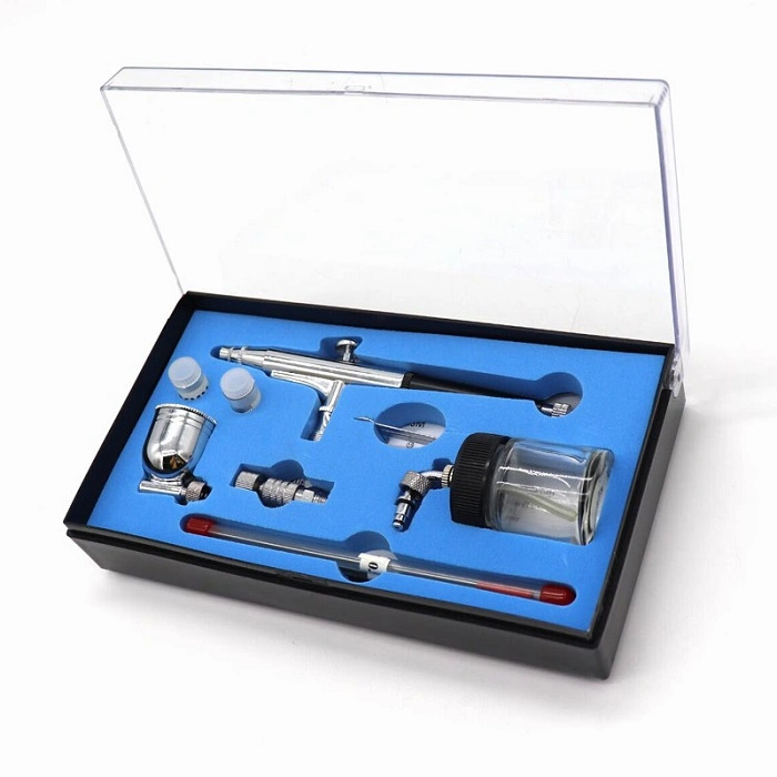 Airbrush Kit 134s Gravity Feed Dual-Action Airbrush Spray Gun Kit