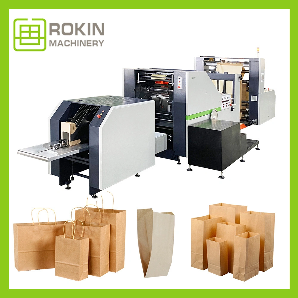 Automatic Craft Prime and Well Made Small Khaki Baking Paper Bag Making Machine with Superior Quality Automatic Square Bottom Paper Bag Making Machine