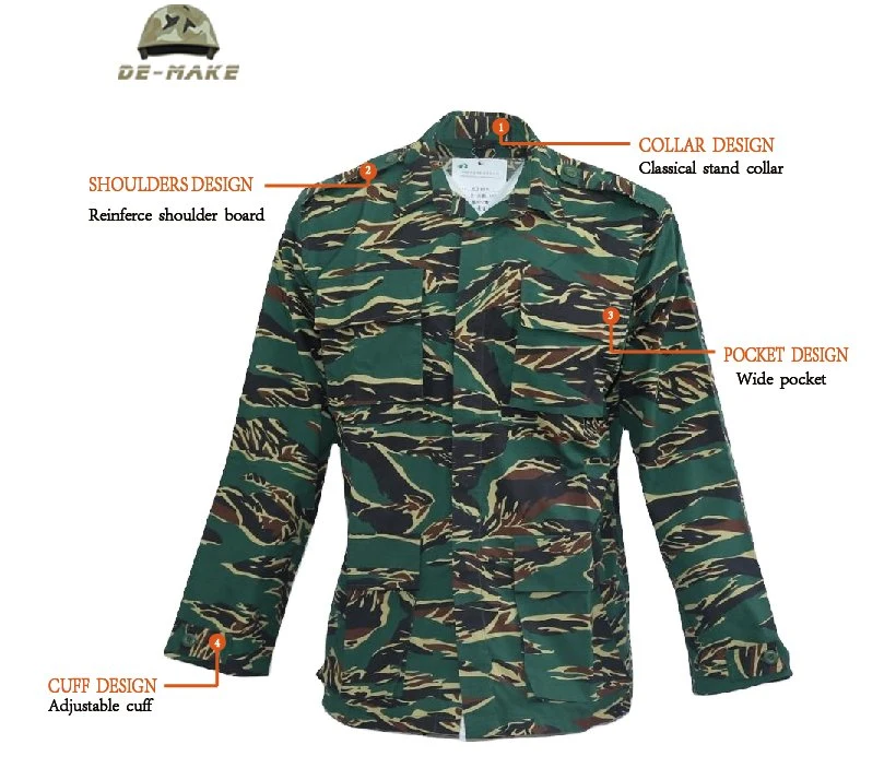 Military Uniform Tactics Uniform Camouflage Is Used for Army