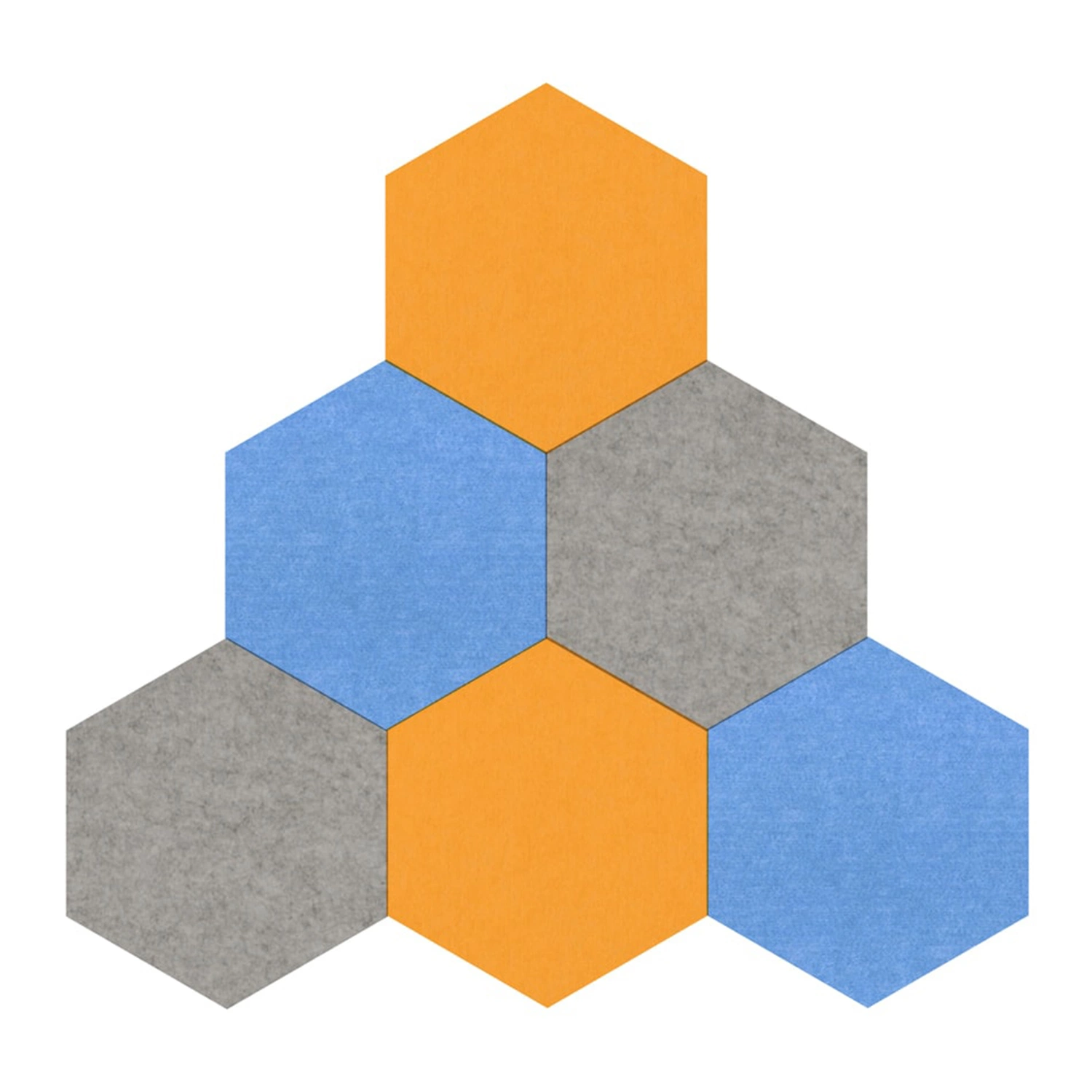 Polyester Fiber Acoustic Panels Hexagon Polyester Decorative Sound Acoustic Wall Panels