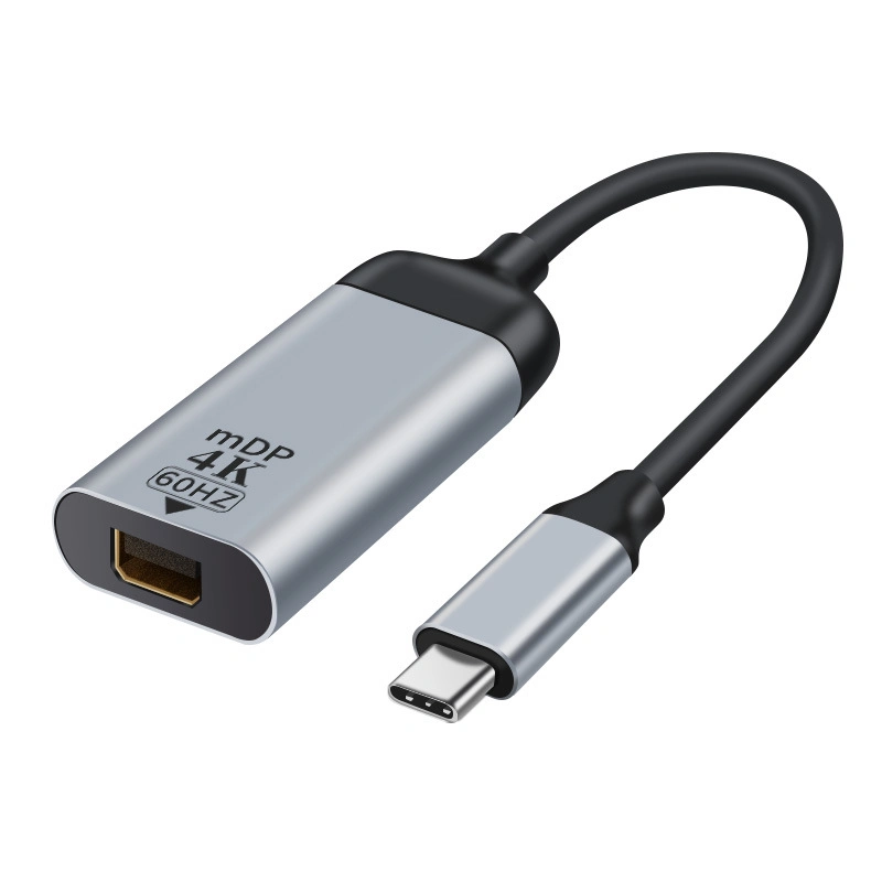 USB-C para Mini DisplayPort tipo C macho para Mini DP fêmea Cabo adaptador