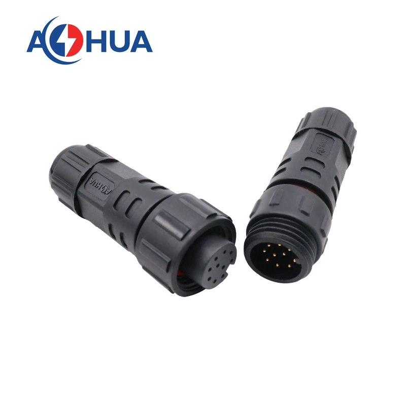 Aohua Hot Sale Electric Male Female 8 Pin M16 Solder Type Waterproof Connector