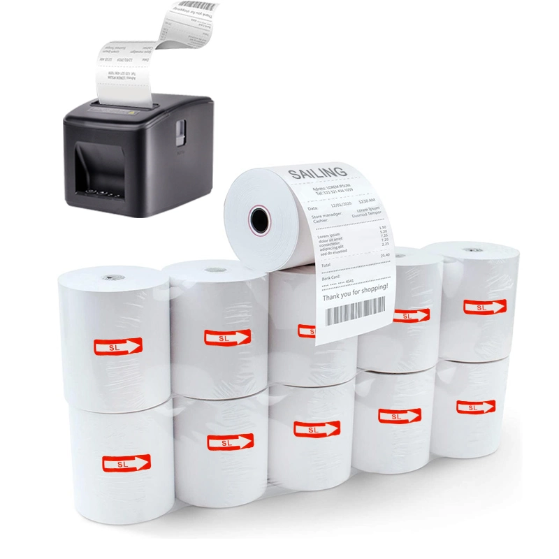 Ultrasound Thermal Cash Paper Rolls Yellow Green Red White Blue OEM Wood GSM Pulp Color Printer Thermal Paper Roll