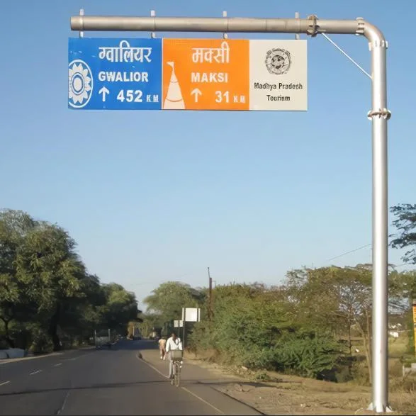 Overhead Cantilever Signage Retro Reflective Overhead Cantilever Sign Boards for Traffic Sign