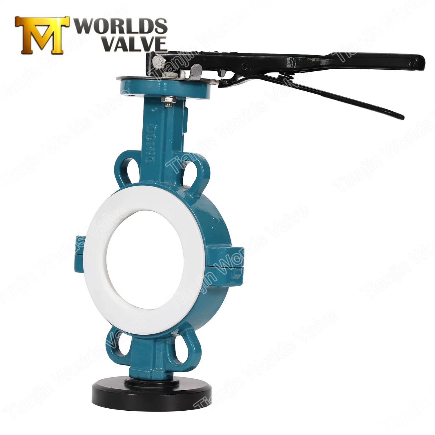 Full PTFE PFA Coated Wafer Butterfly Valve