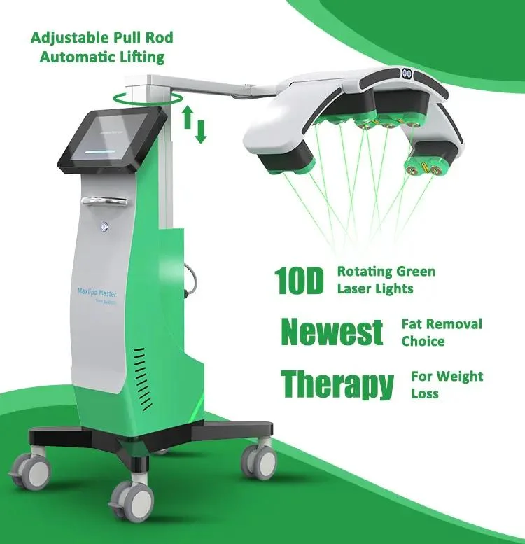 10d Sculpting Lipo Laser Fat Removal Green Laser Cold 532nm Burn Fat Body Slimming Lipo Laser Emerald Slimming Machine