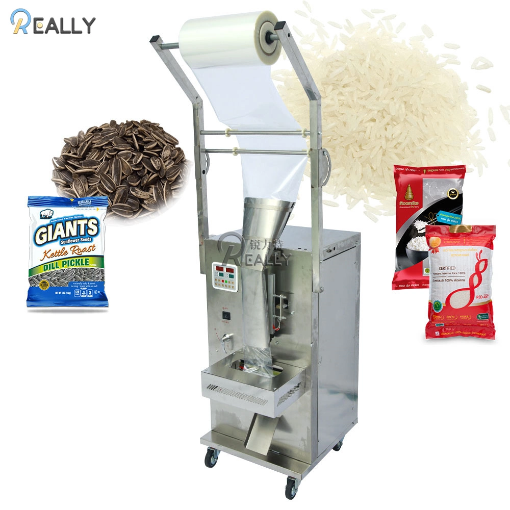 Vertical Beans Granule Powder Packaging Forming Filling Sealing Machine Manul Back Sealing Bag Packing Machinery