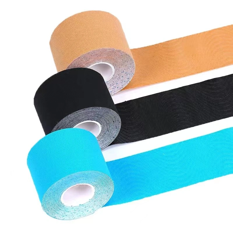 Custom Printed Waterproof Cotton Sports Safety Therapy Adhesive Athletic Kinesiology Muscle Tape