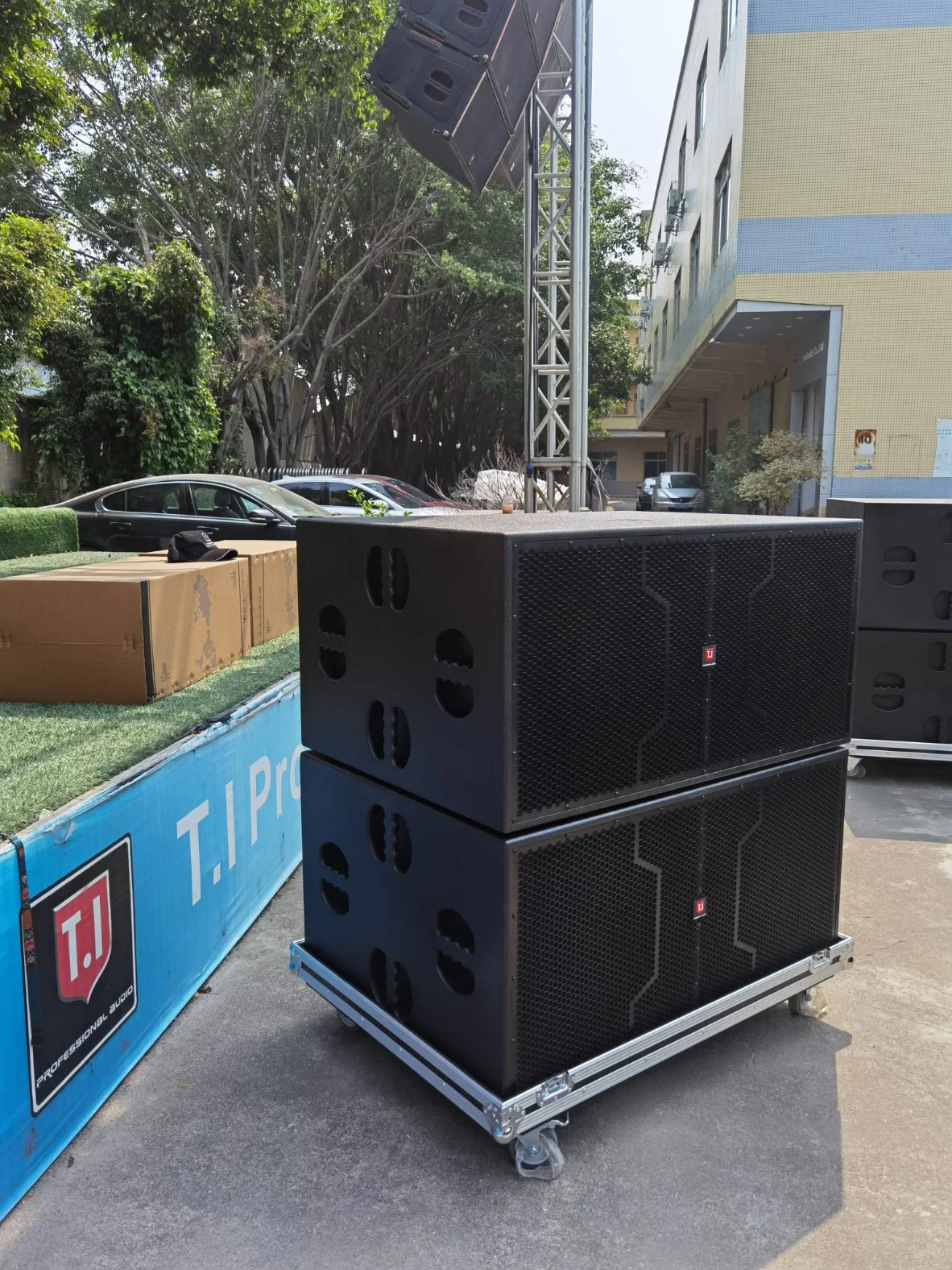 COLUNA DE som PRO Audio Sound Equipment Line Array sistema de som T. i coluna profissional