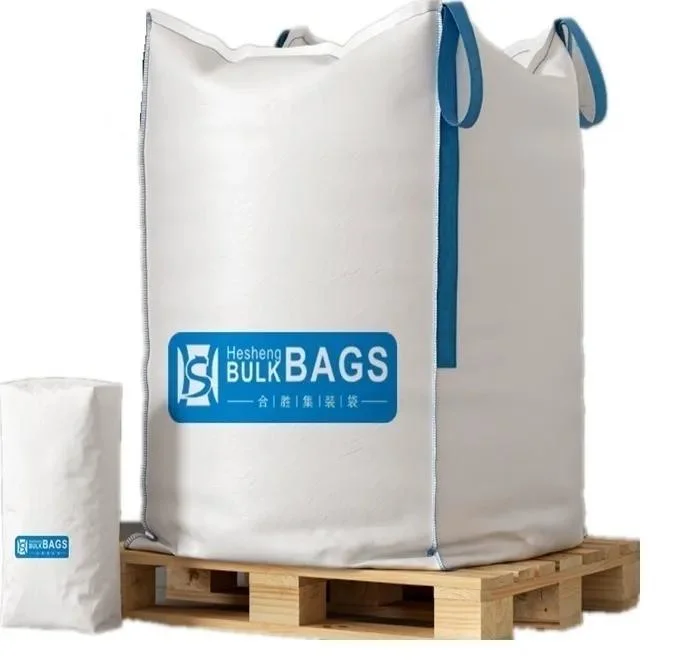 FIBC Hesheng 2 tonnes d'emballage personnalisé PP du bois de chauffage industriel sac grand sac de sable 2000kg pour le ciment charbon minéral de riz de la farine de maïs