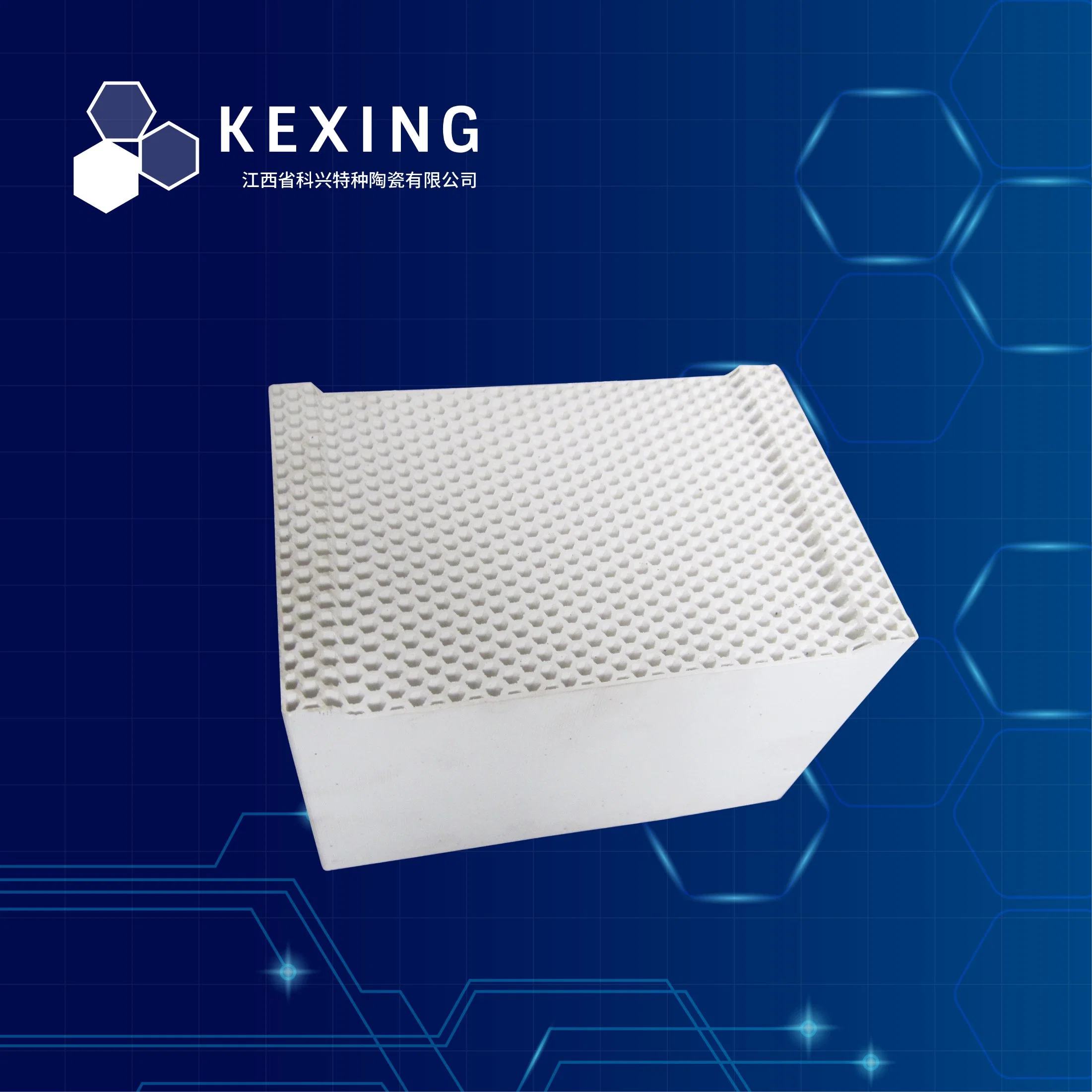 Corundum Mullite	Honeycomb Ceramic Substrate 100X100X150mm Hexagon Cell and Phi 12 Steel Forging and Smelting Furnace