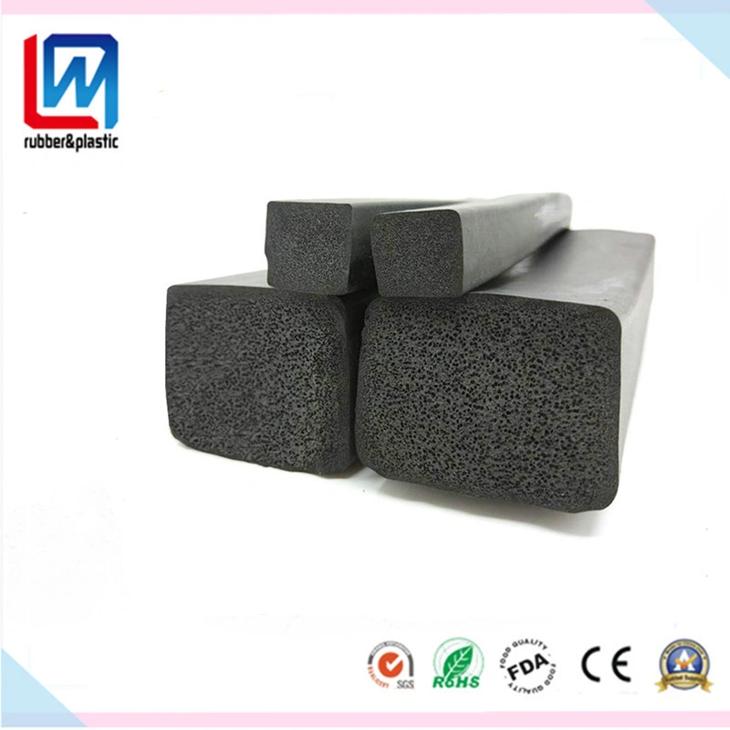 EPDM Sponge Foam Rubber Extrusion Profile Gasket Seal for Heavy Equipment