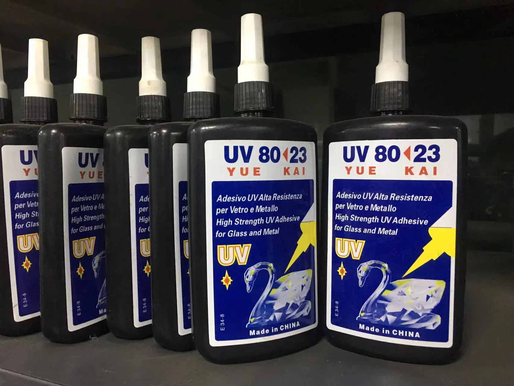 Ampliamente utilizado vidrio Sanken Italia adhesivos UV UV Cristal pegamento Cola Resina UV máquina de impresión UV