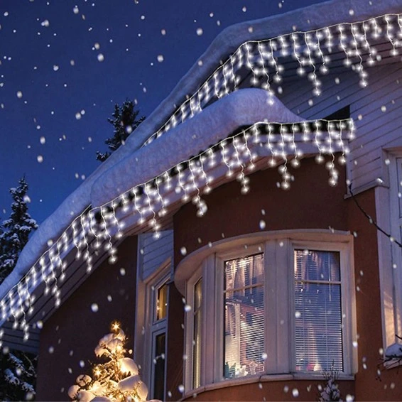 IP65 LED Heavy Duty Noël Icicle Rideau Feux de Chaîne