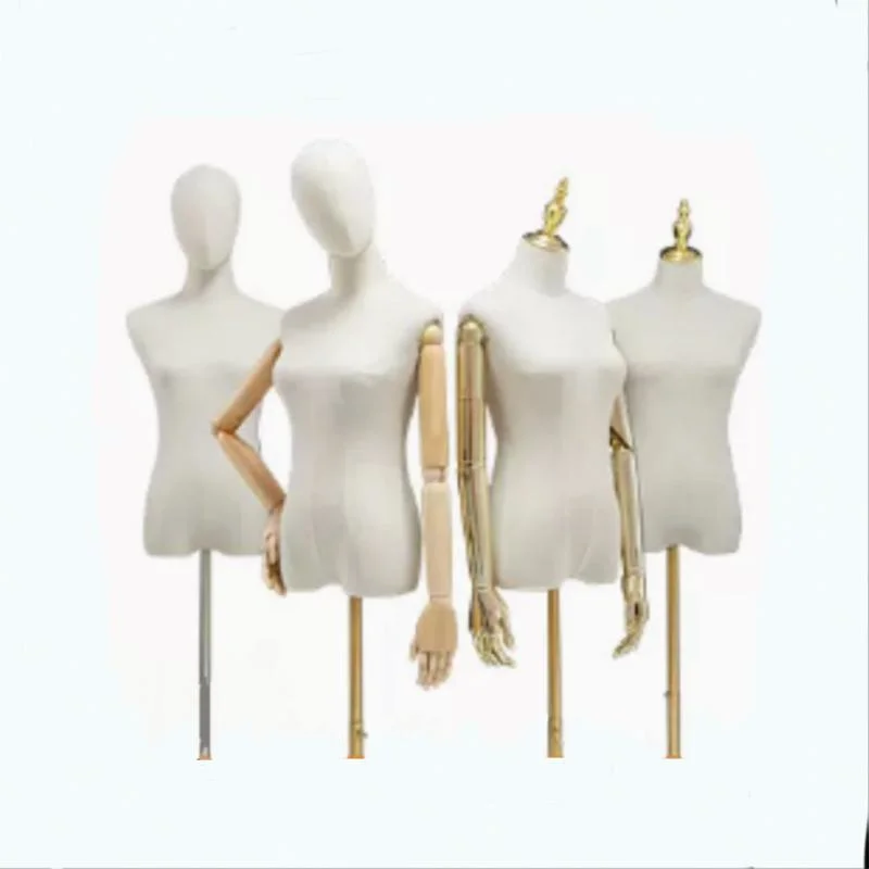 Fabric Covered Mannequin Dummy Female Dress Form for Clothes Display