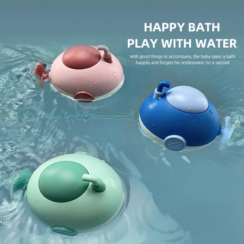 Funny Splashing Water Baby Bathroom Clockwork Water Shower Bath Tub Wind up Boat Submarine Bath Toy