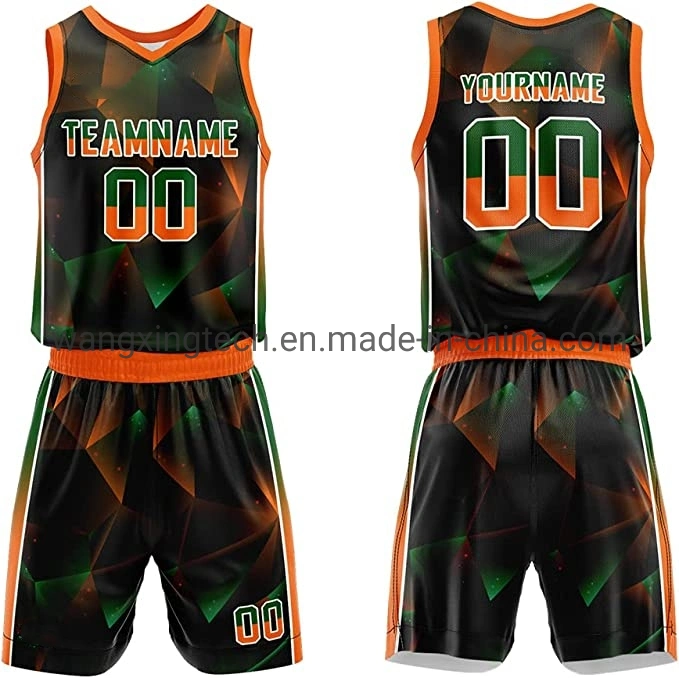 Basketball Uniform Jersey Shorts Sets Sublimation Custom Design for Adults Kids